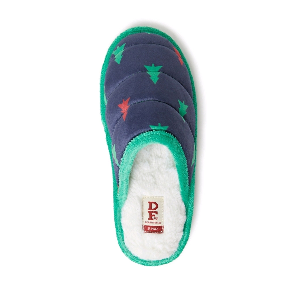 DF by Dearfoams Women Christmas Tree Scuff Slipper